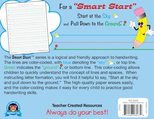 Smart Start Grades 1-2 Writing Paper By Teacher Created Resources | Michaels®